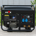 BS6500WGKM Black Bison China Taizhou Electric Gasoline Solding Generator Set Machine de soldador de uso duplo